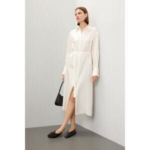 Róhe Silk Open Back Wrap Dress